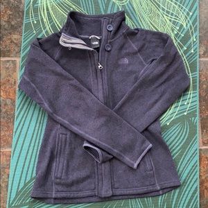 The North Face purple zip up shirt/light jacket